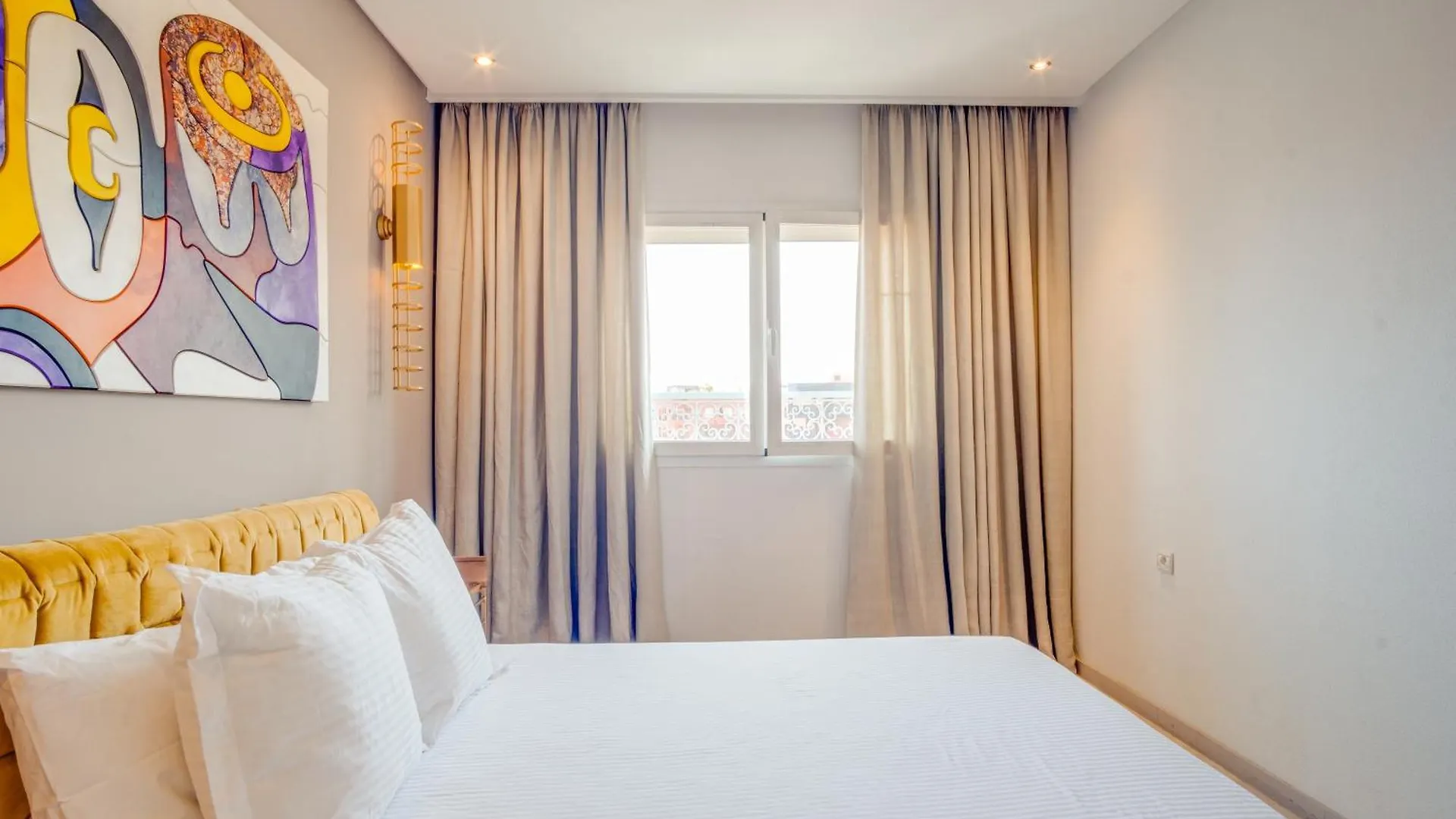 Stylish 2Br With Balcony & Designer Touches In Gueliz Apartamento Marraquexe 0*,  Marrocos